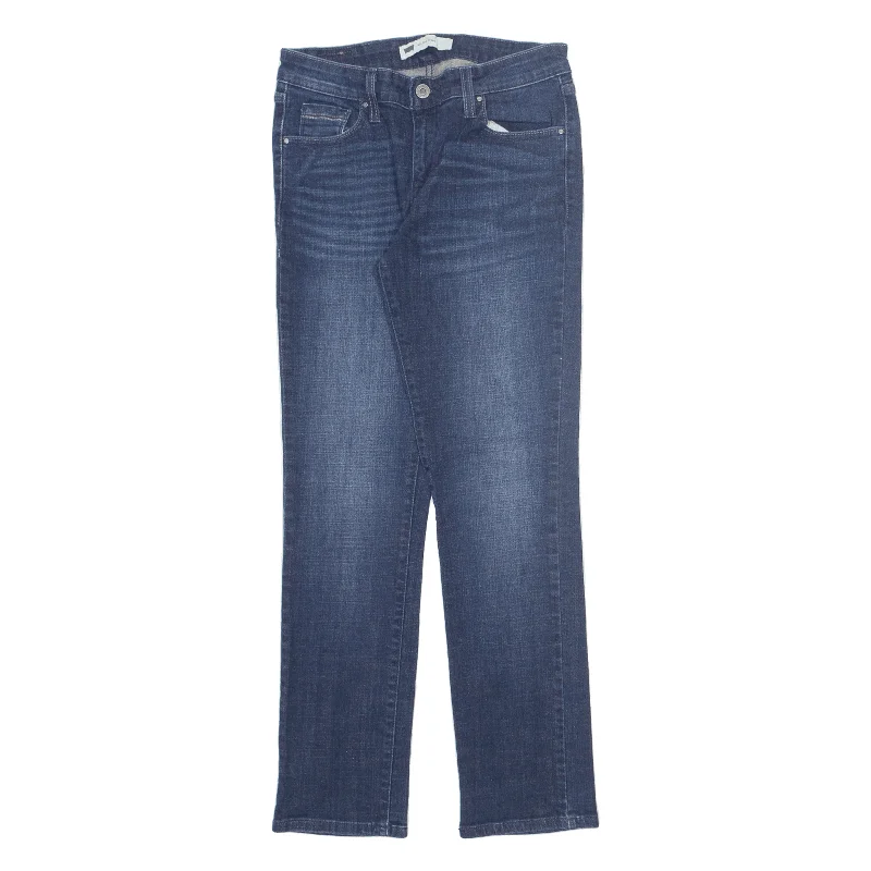LEVI'S Mid Rise Jeans Blue Denim Regular Skinny Stone Wash Womens W27 L29