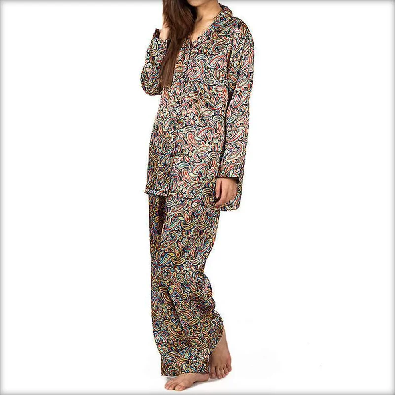 Multi Colour Printed Pajama Set Nightwear