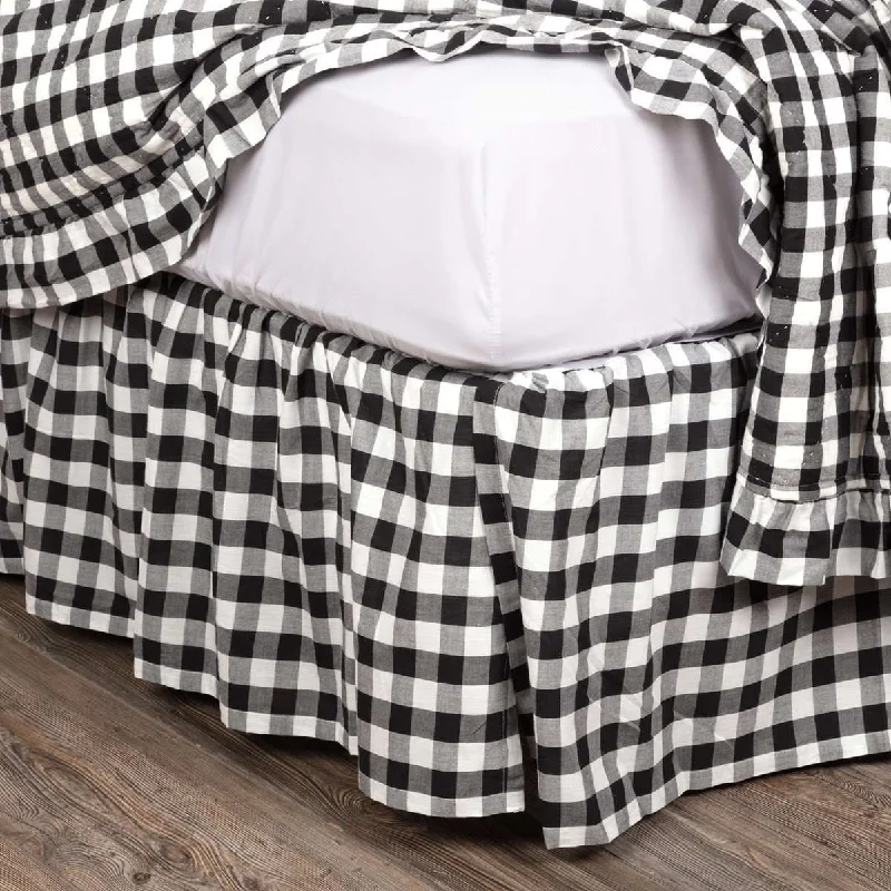 Annie Buffalo Black Check Bed Skirts VHC Brands