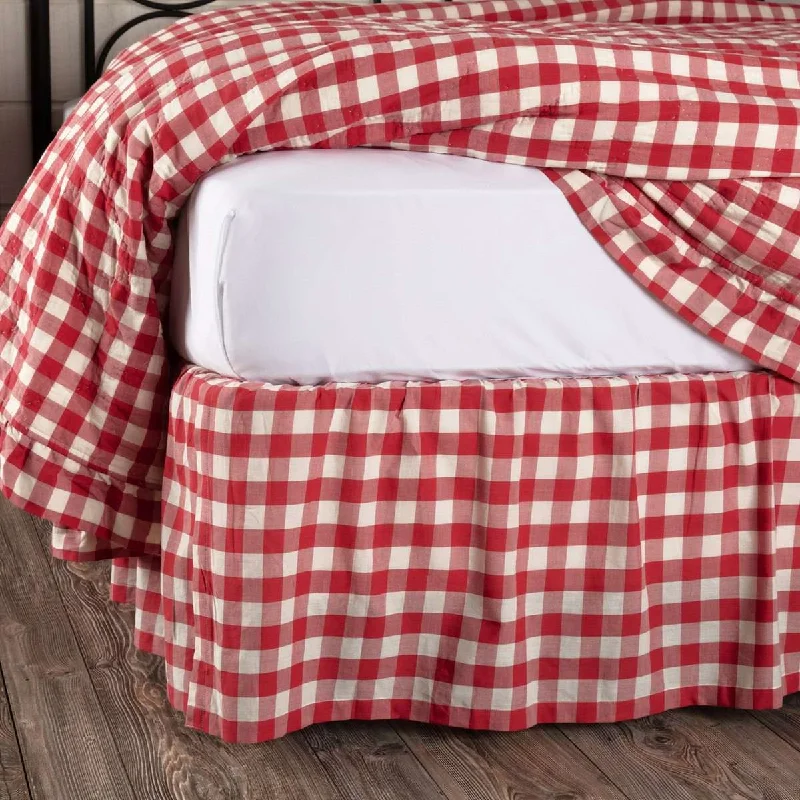 Annie Buffalo Red Check Bed Skirts VHC Brands