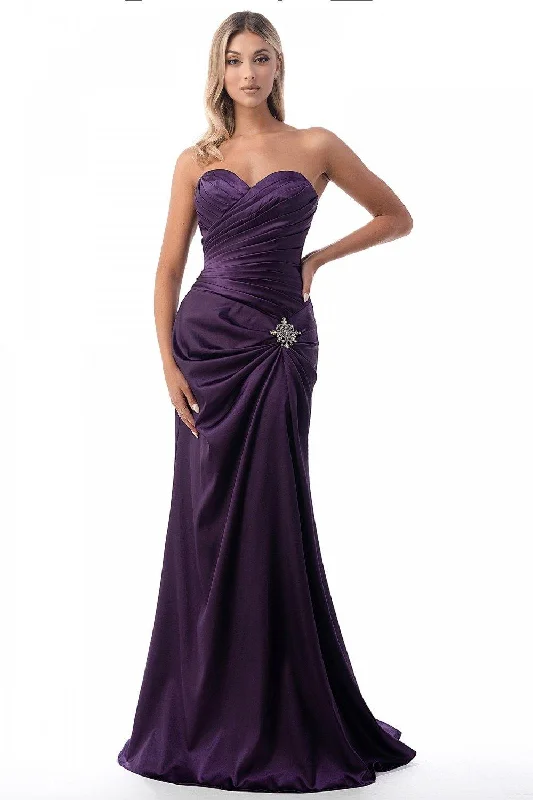 Cinderella Divine CD8530 Long Strapless Formal Dress Bridesmaid