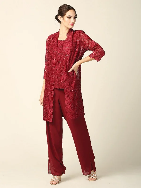 Mother of the Bride Long Jacket Pant Suit Sale