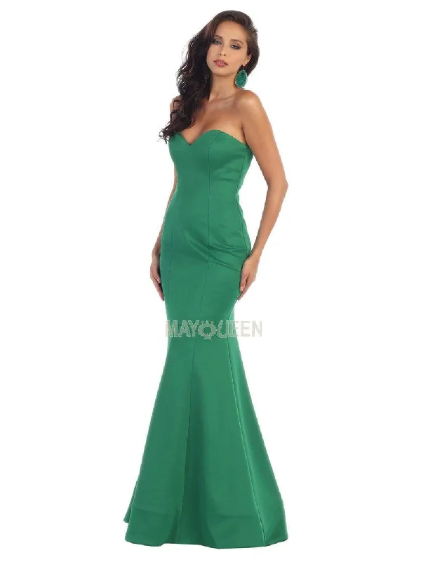 May Queen - RQ7305 Strapless Sweetheart Trumpet Gown