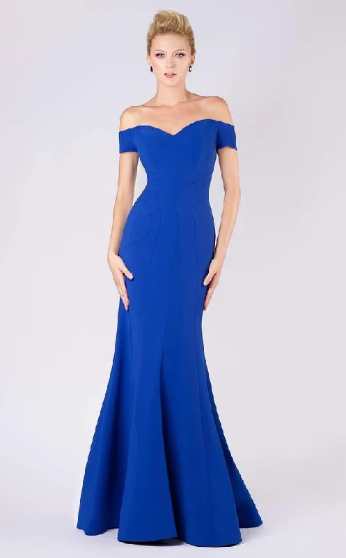 MNM Couture - M0005 Seam Sculpted Crepe Mermaid Gown