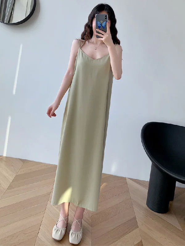 Julia Fashion - Satin Summer Dresses