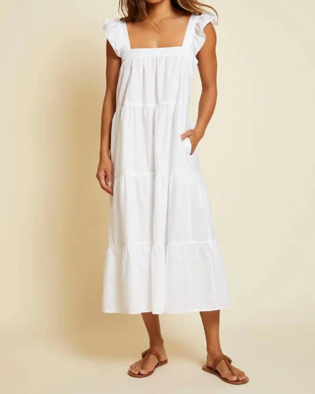 Camille Easy Sundress in White | White