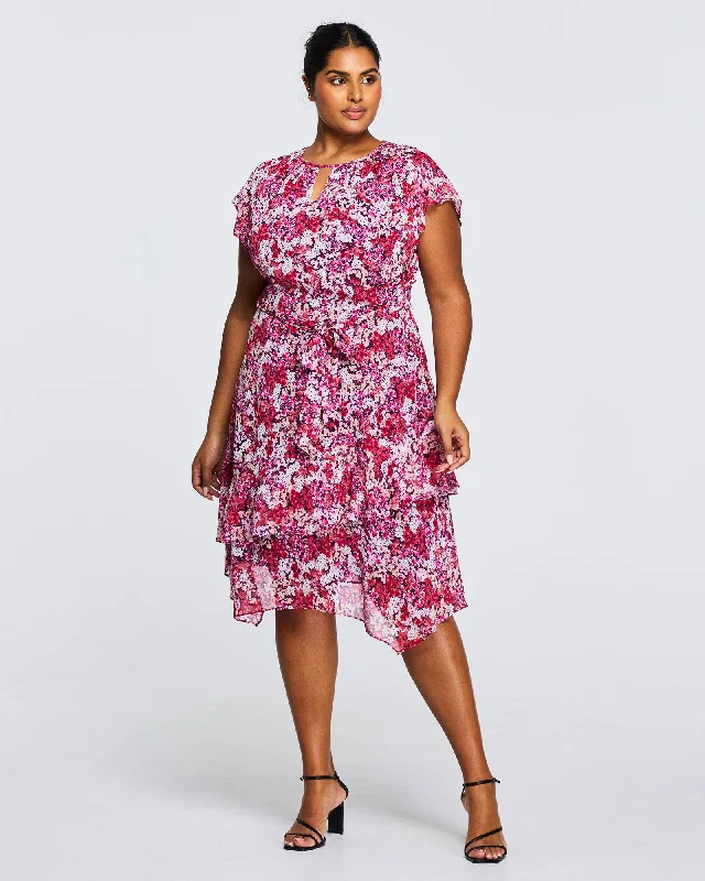 Carmine Flora Dress | Print