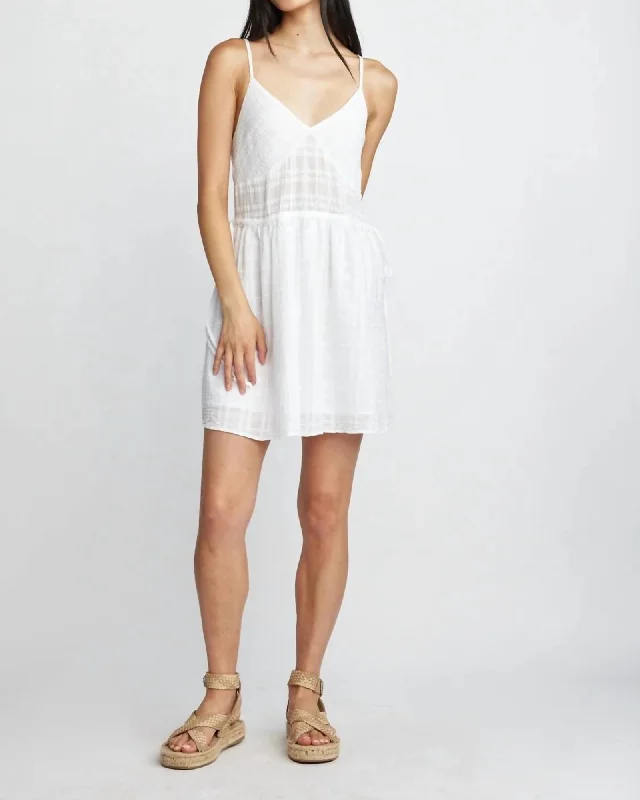 Donna Waist Tie Dress In White Santorini | White Santorini