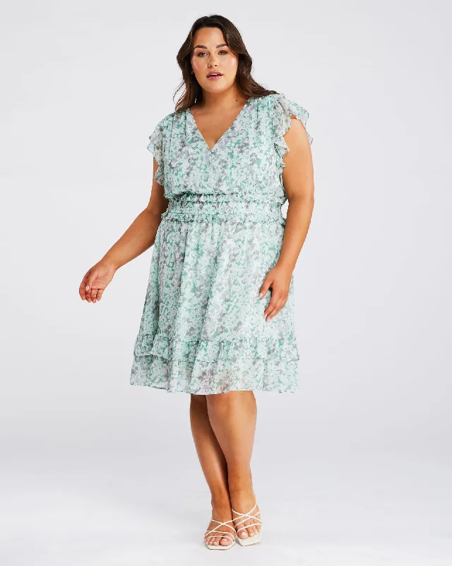 Green Prairie Dress | Print