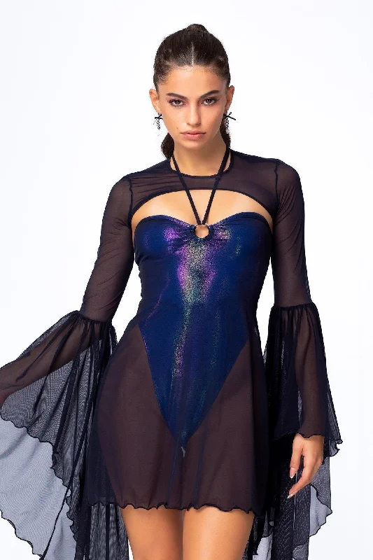 Hexxed Bodysuit Outlined Dress