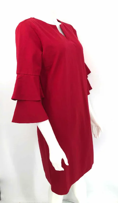 J MCLAUGHLIN Red 3/4 Sleeve Size LARGE  (L) Dress