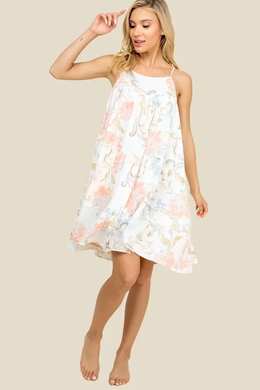 Kylie Paige Babydoll Dress - Off White