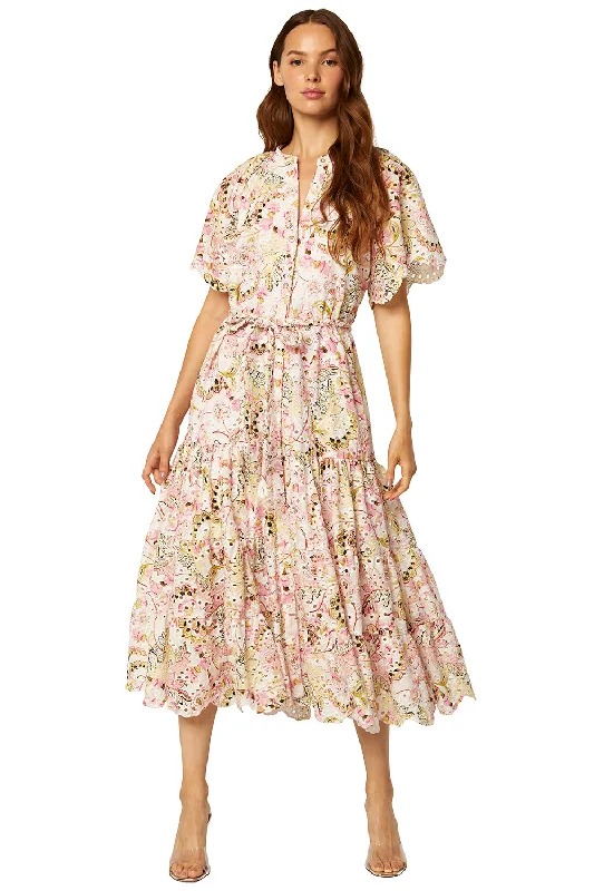 Misa - Malenda Dress - Printed Eyelet