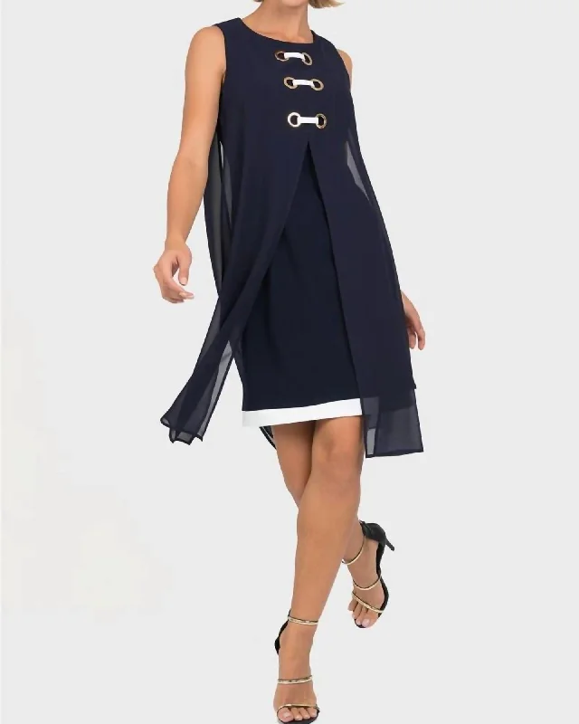 Nautical Dress In Navy | Navy