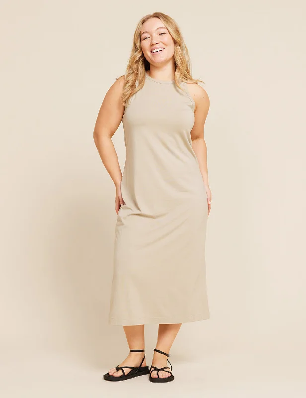 Racerback Dress - Stone