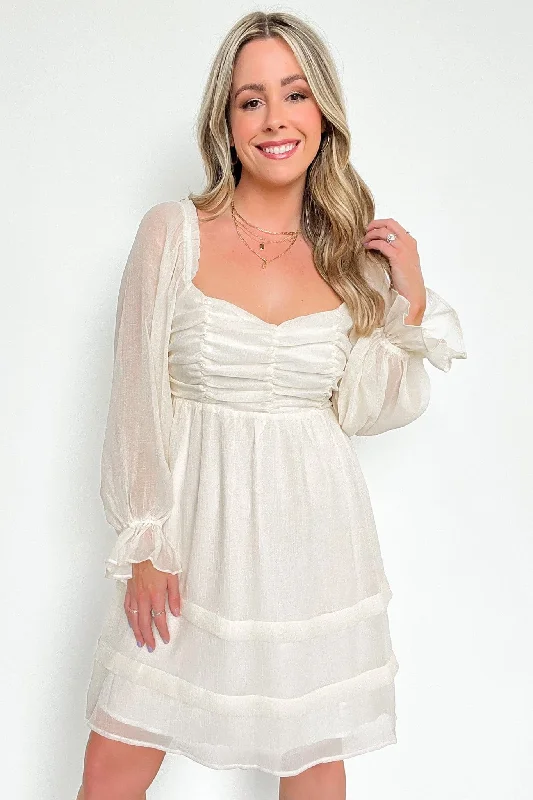 Sensational Promise Ruched Tiered Dress - FINAL SALE