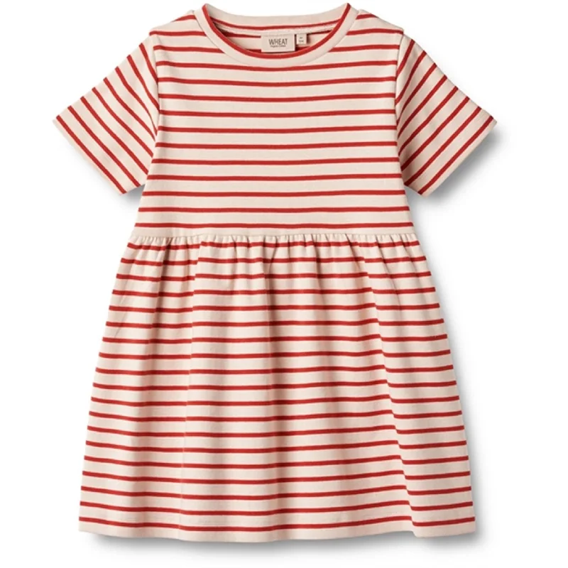 Wheat Red Stripe Jersey Dress Anna