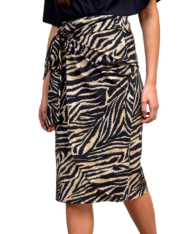 Gottex Modest Long Draped Wrap Skirt