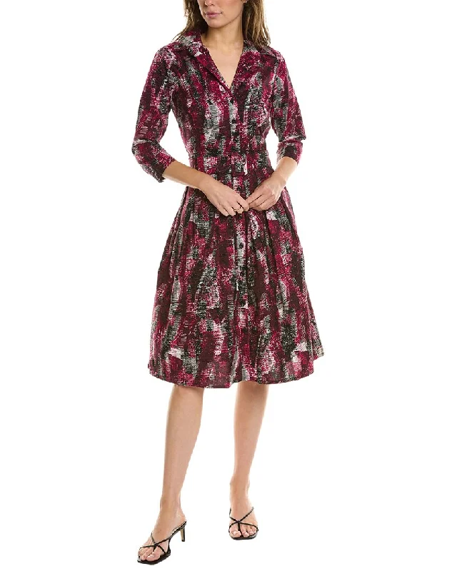 Samantha Sung Audrey 1 3/4-Sleeve Shirtdress