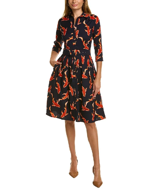 Samantha Sung Audrey 1 3/4-Sleeve Shirtdress