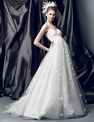 Oscar de la Renta Multi layer tulle gown