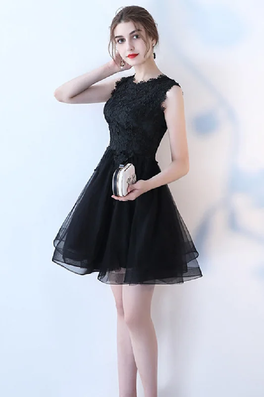 SLEEVELESS SHORT TULLE DRESS